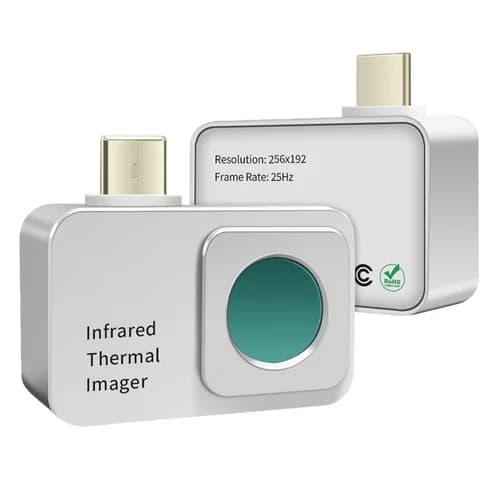 Caméra thermique pour smartphone Android, imageur thermique avec résolution IR 256x192 et -15°C ℃   