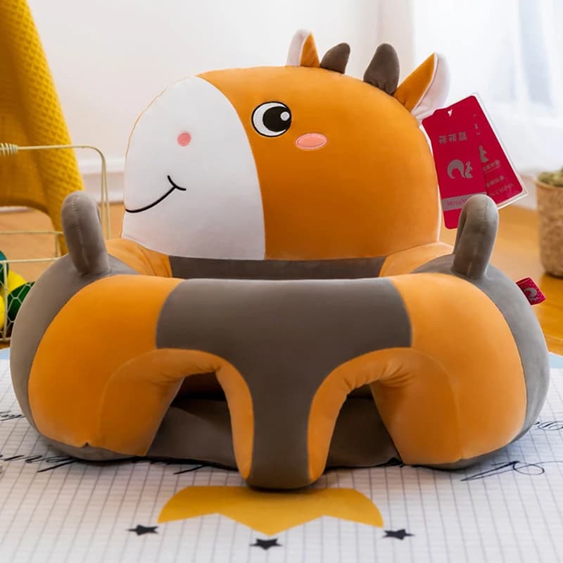 Housse de siège de soutien pour canapé bébé, chaise en peluche pour apprendre à s'asseoir, confortab