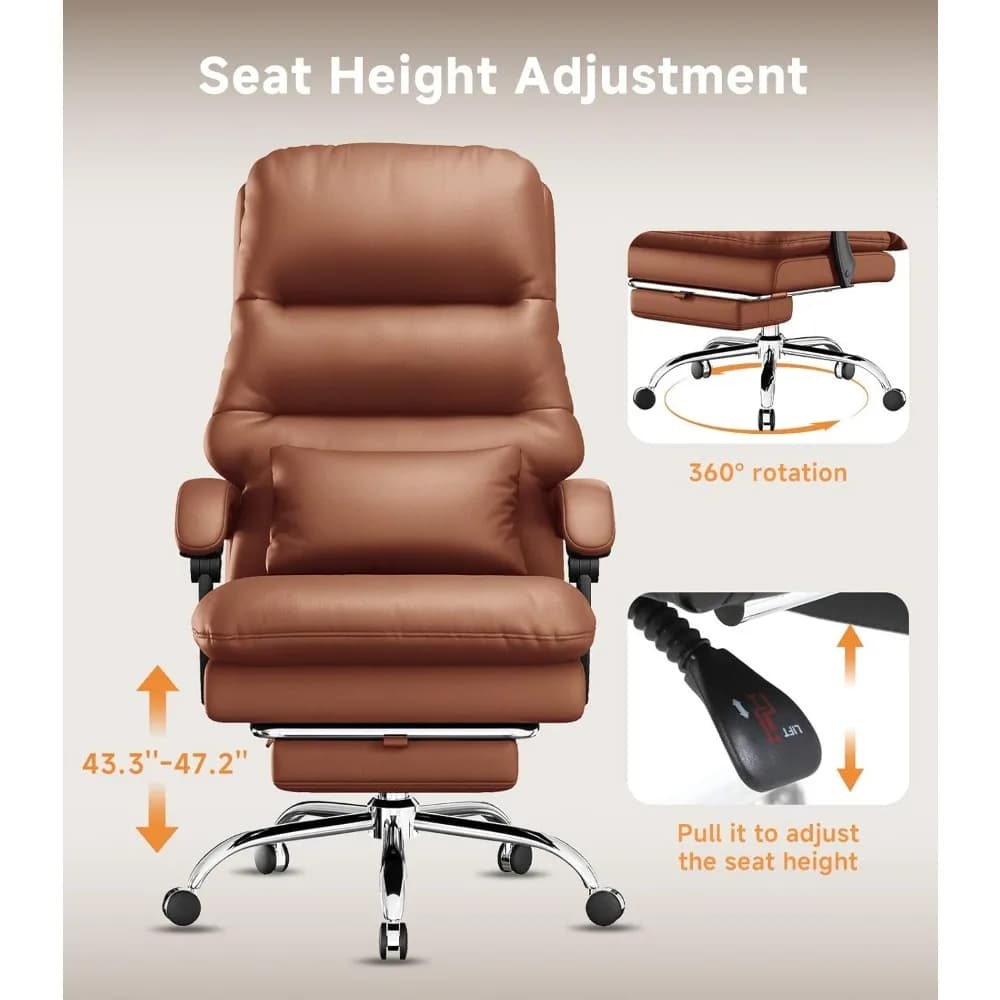 Chaise de bureau, grande et grande chaise de bureau, chaise de bureau ergonomique, chaises d'ordinat