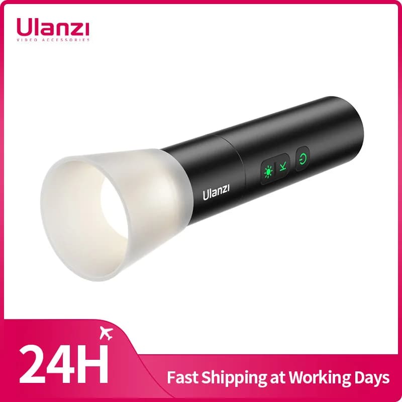 Ulanzi-Lampe de poche zoomable LM07, lumière d'appoint pour photographie, lumière d'ambiance avec 1/
