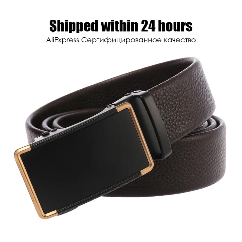 VATLTY 100cm-130cm Ceinture en cuir marron pour hommes Hard Netal Alloy Ceinture pantalon à boucle a