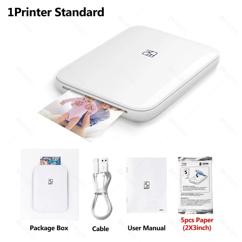 MT53 couleur Photo imprimante Portable téléphone Portable Mini poche Wifi Bluetooth Machine d'impres