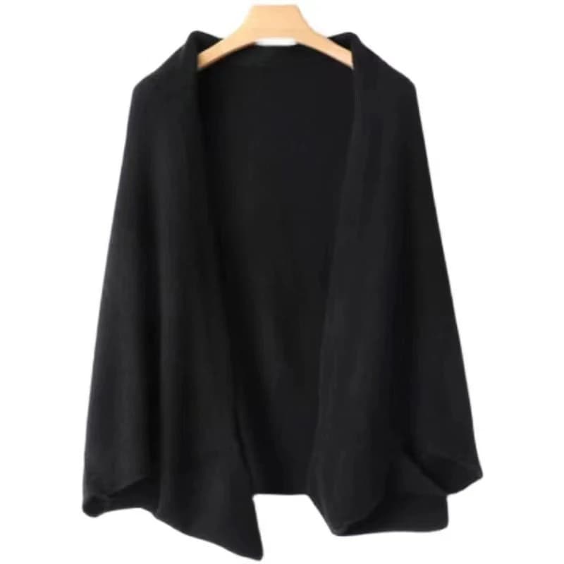 100% laine femmes tricoté châle écharpe doux chaud tricots Cardigan cape enveloppes épaule cou proté