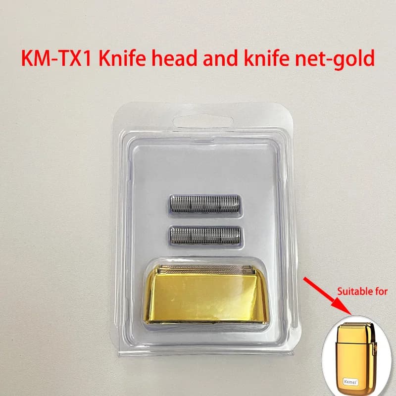 Kemei lames de rechange originales pour KM-TX1/2024/3209/3382 tête de couteau de rasoir et filet de 