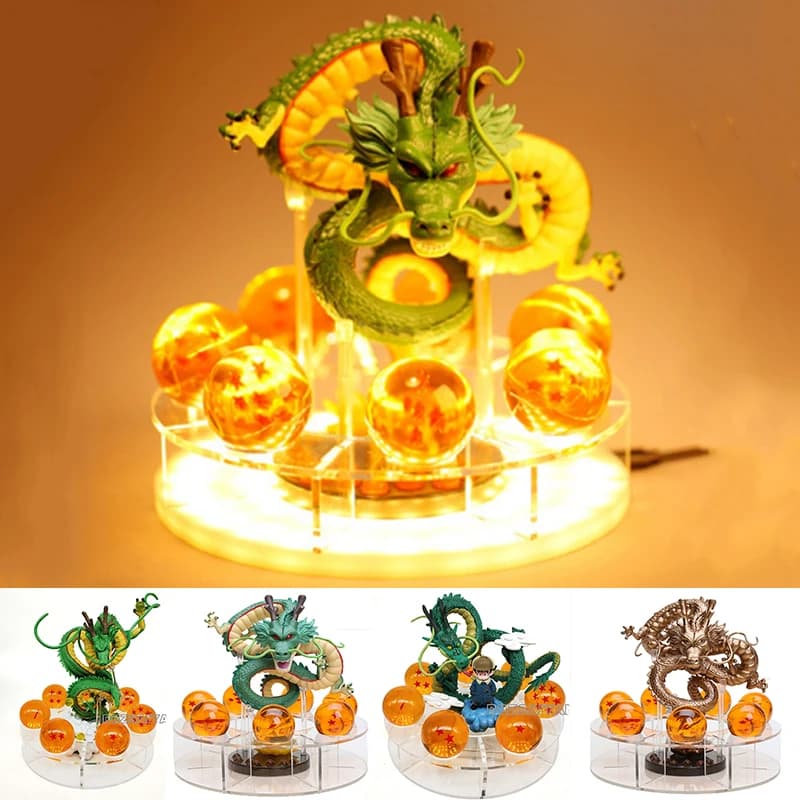 Anime Dragon Ball Z Shenron lampe Super Saiyan Goku figurine Dragon Ball shenlong modèle lumière Bas