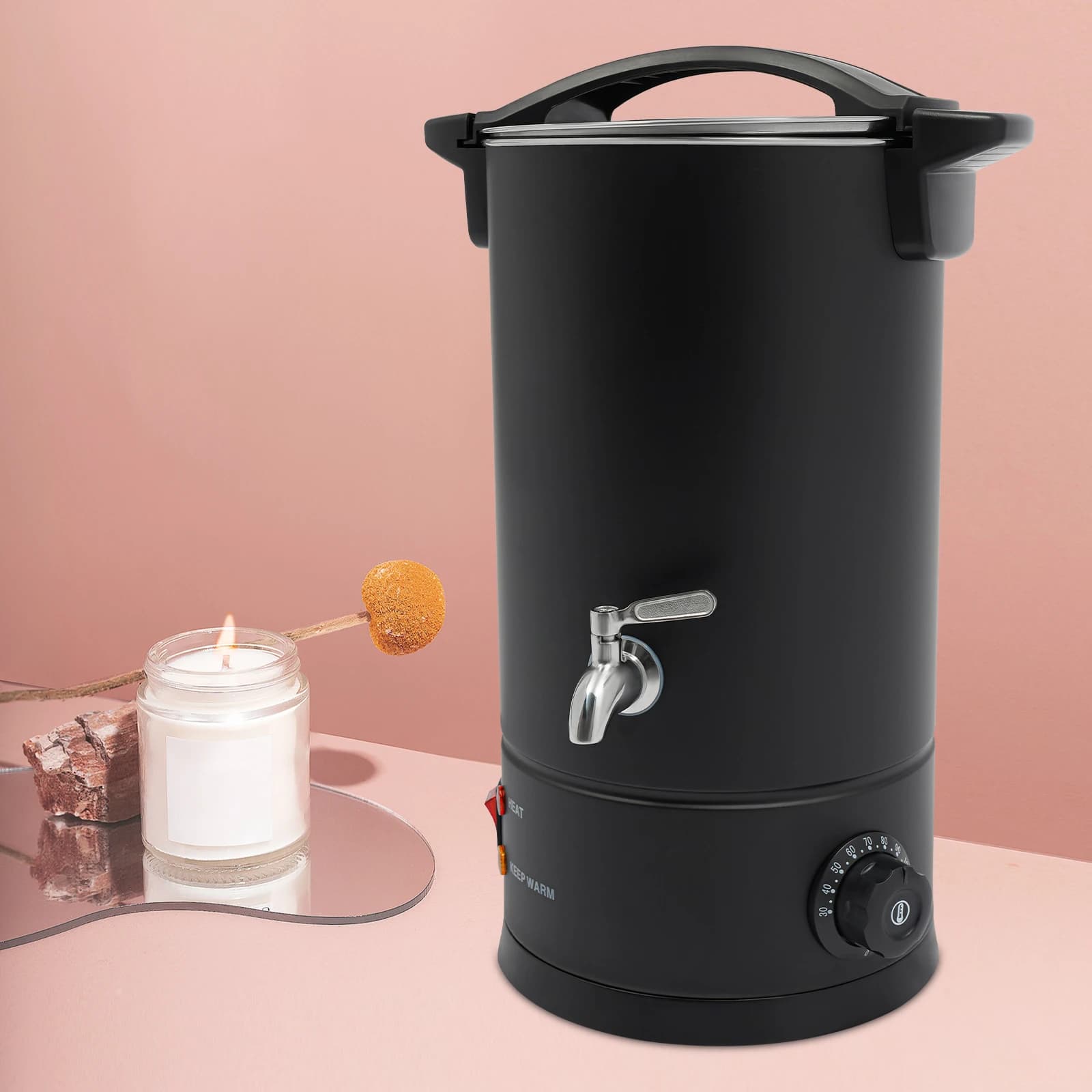 Kit de fusion de cire électrique en acier inoxydable 10L 1800W avec contrôle de température pour la 