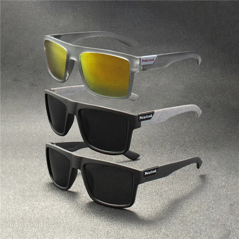 Lot de 5 Lunettes de Soleil Polarisées de Luxe pour Hommes et Femmes, Monture Carrée Tendance, Style