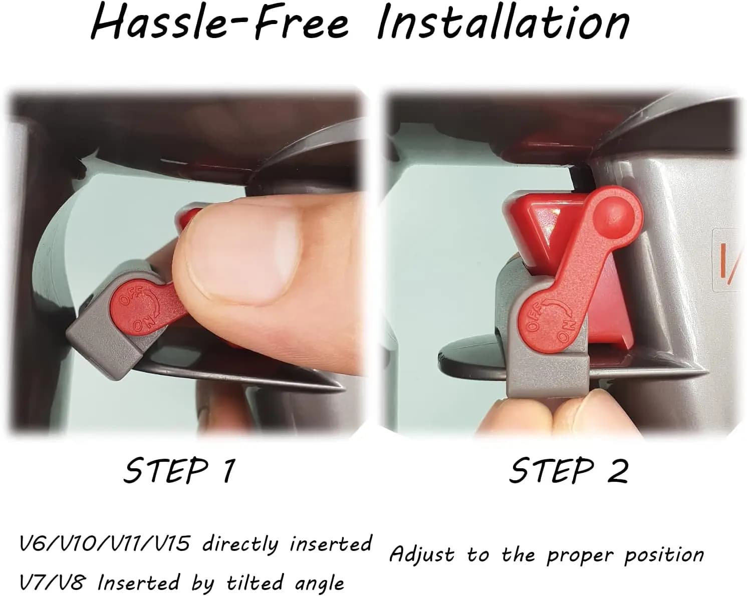 Verrouillage du commutateur pour aspirateur à main, pièces libres de vos mains, support à Clip de ve