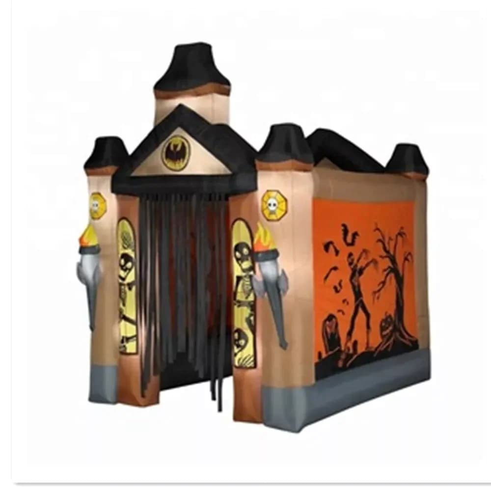 EJIA maison hantée gonflable amusante d'halloween de haute qualité à vendre maison de rebond cercuei