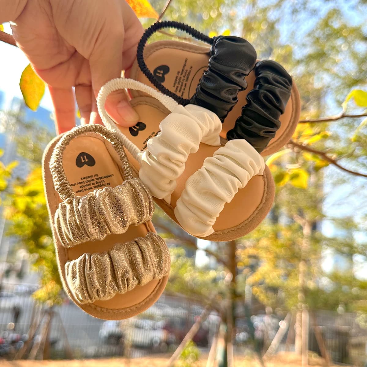 Sandales d'été à semelle souple pour bébés garçons et filles, chaussures plates pour robe de mariée,
