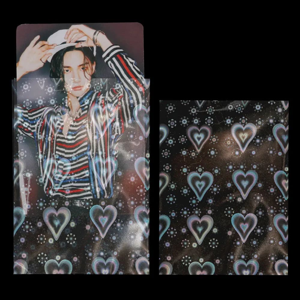 50 Protège-cartes laser coréens 61x88mm pour photocartes, Kpop, jeux de société, cartes de tarot – F