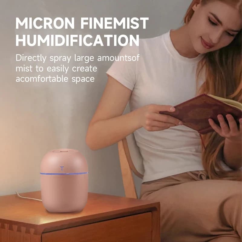 Diffuseur d'arôme USB 220ml, Mini diffuseur d'huile essentielle, humidificateur d'air ultrasonique s