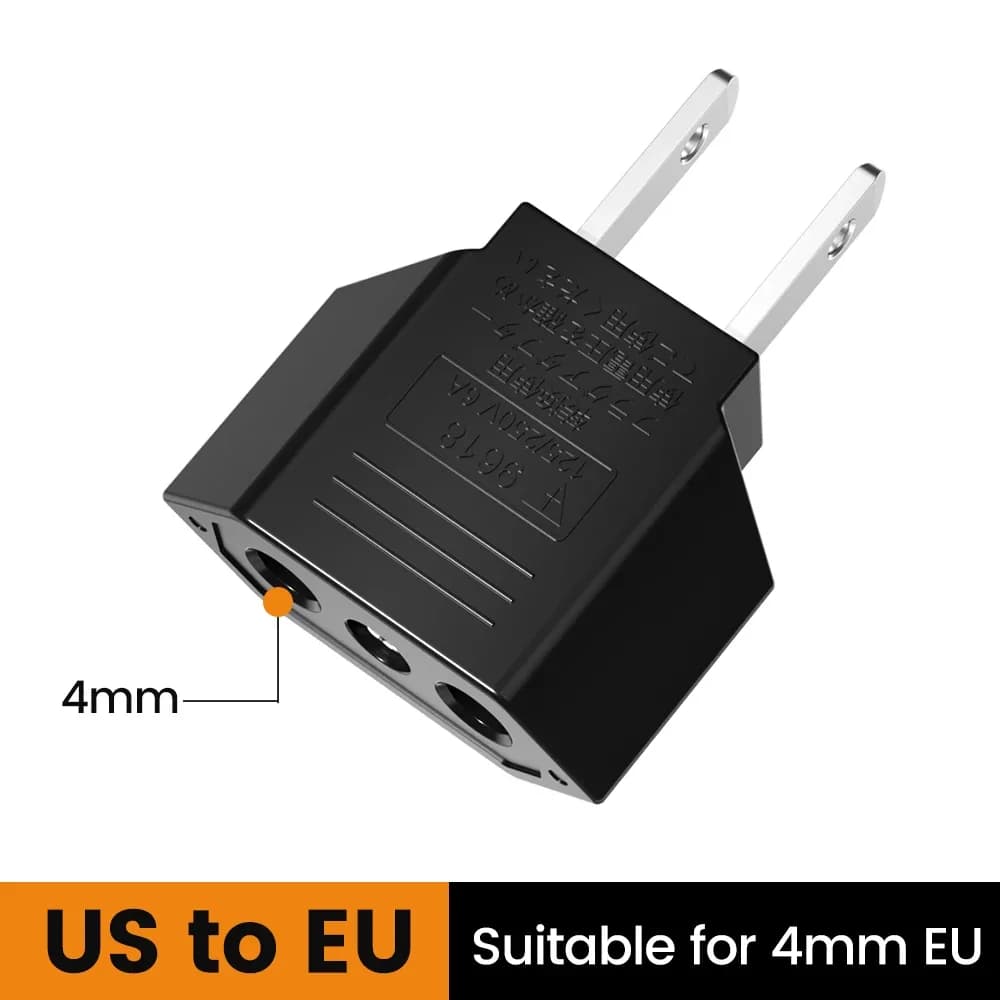 Adaptateur de prise électrique américaine, prise US vers EU, adaptateur de voyage américain, japon, 
