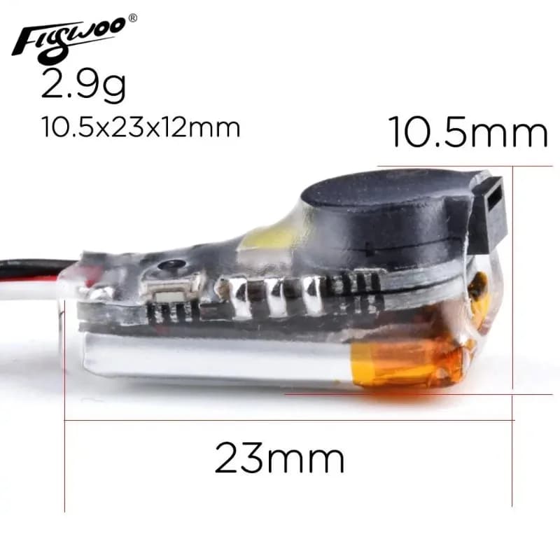 FLYWOO Finder V1.0 BB Ring Buzzer alarme 100dB avec lumière LED, pour contrôleur de vol Betaflight C