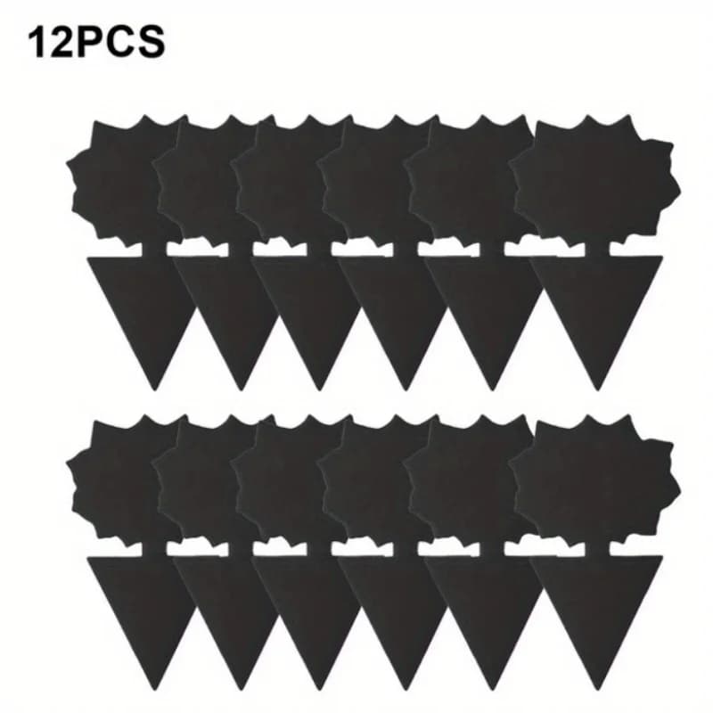 Piège à mouches collant noir, 12/24 pièces, pièges à insectes, double face, attrape-mouches, plantes