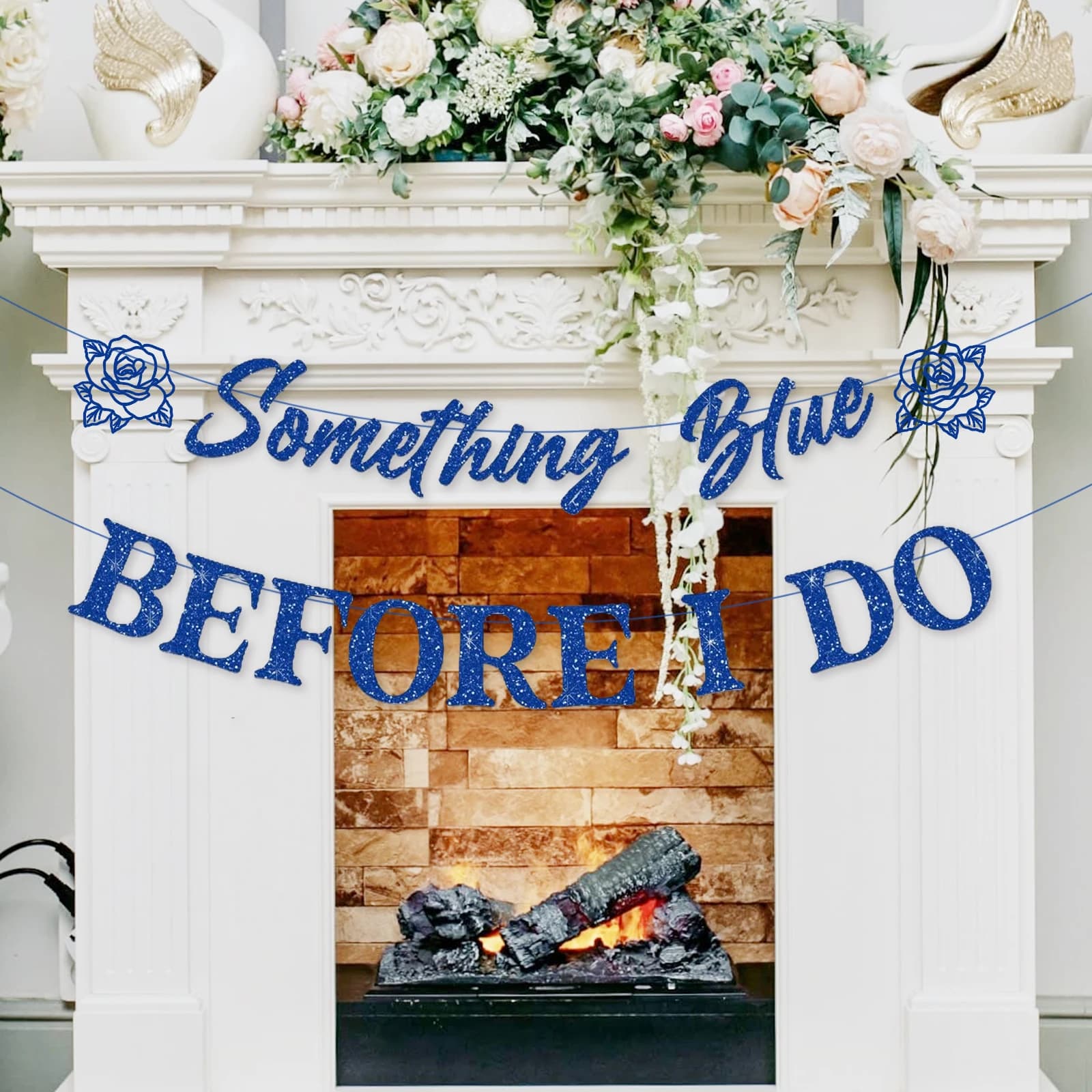 Quelque chose bleue avant j'ai faire décorations de douche nuptiale, bannière de décorations de fête