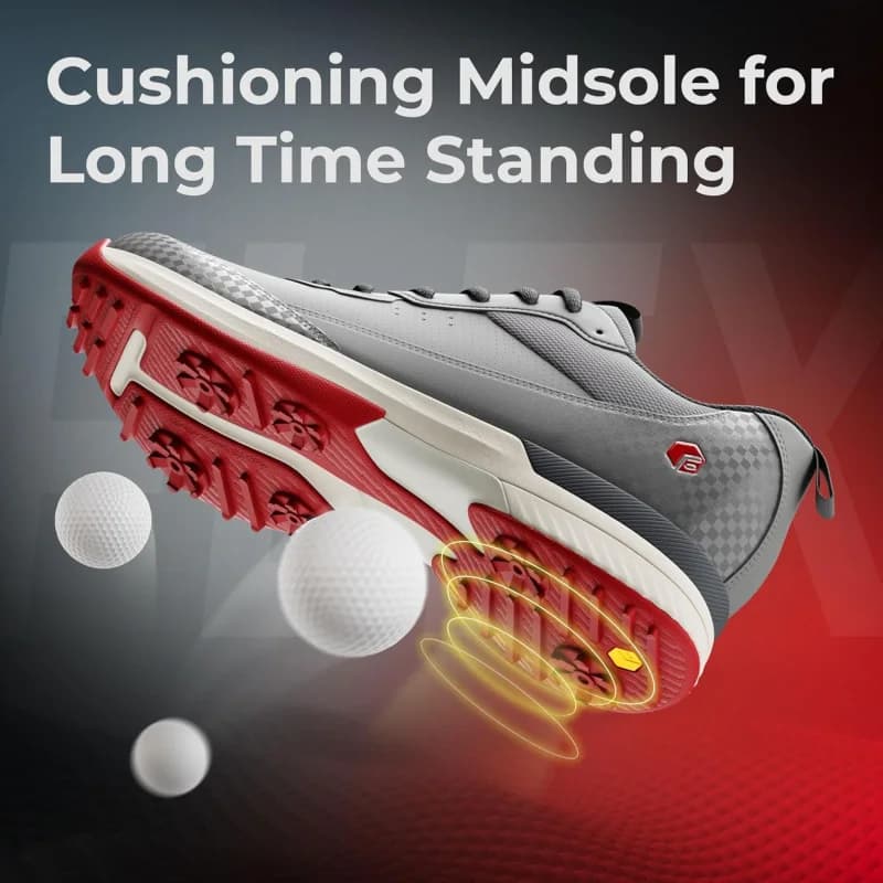 Chaussures de golf larges FitVille pour hommes, chaussures de golf professionnelles résistantes à l'