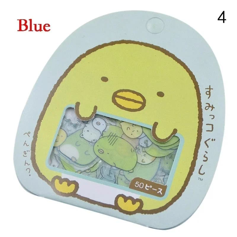 50 X mignon japonais Sumikko Gurashi autocollant flocons sac sac Anlimals Scrapbooking