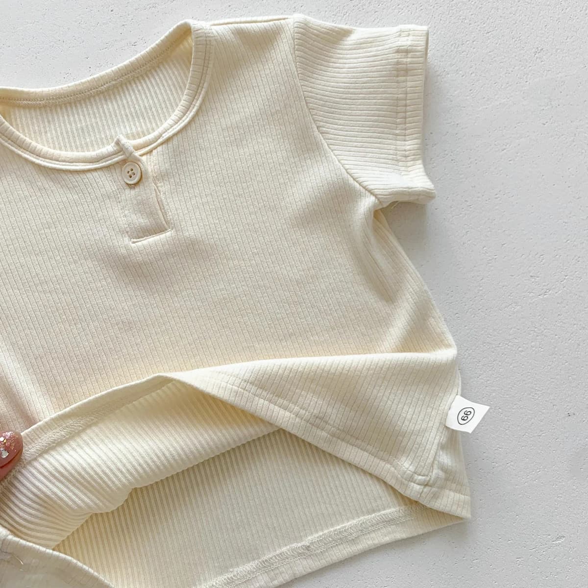 Ensemble de vêtements d'été pour bébé, salopette à imprimé ours mignon, 0-24 mois