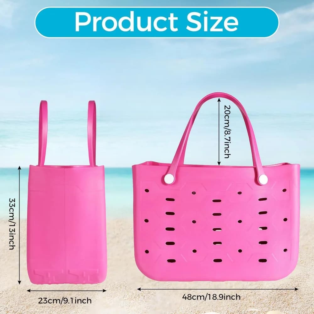 XL Extra Large Sac de plage EVA caoutchouc étanche plage voyage pique-nique panier de rangement femm