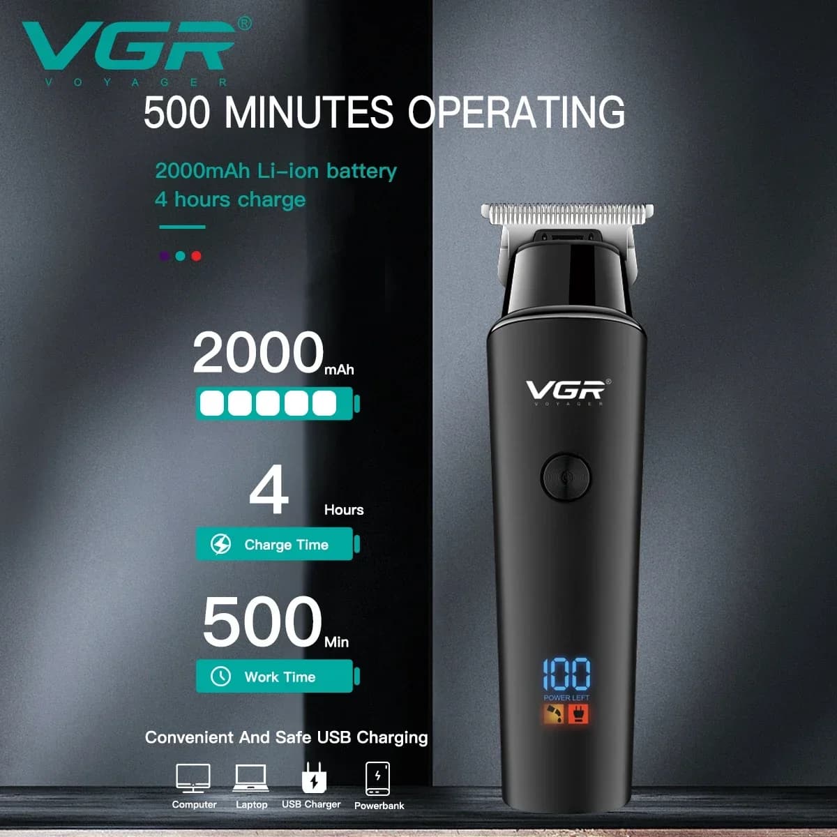 VgazHair Machine De Coupe Électrique Tondeuse À Cheveux Professionnel Barbe Tondeuse À Cheveux Visag