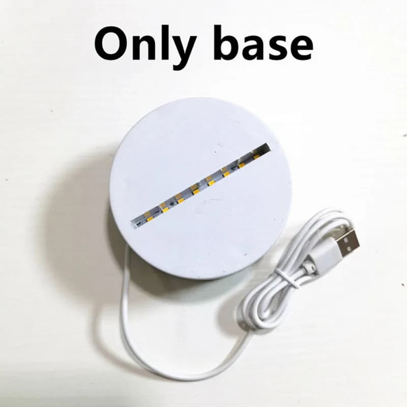 Amour romantique 3D acrylique lampe à LED pour la maison veilleuse pour enfants lampe de Table décor
