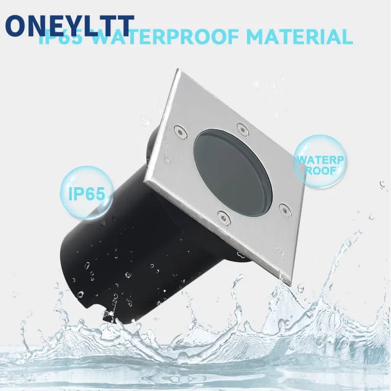 Spot lumineux LED GU10 encastrable dans le sol, éclairage d'extérieur, luminaire décoratif de paysag
