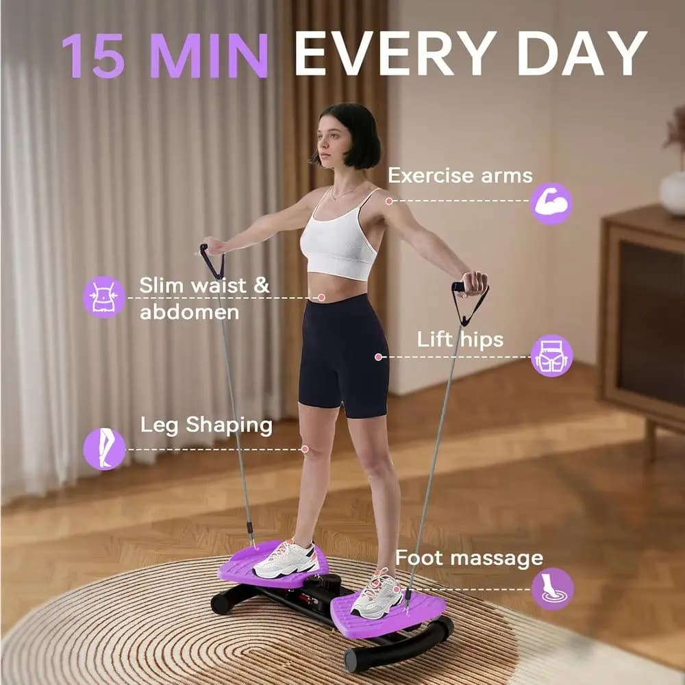 Appareil d'exercice pour la taille et le tronc avec écran LED, ultra-silencieux pour hommes et femme