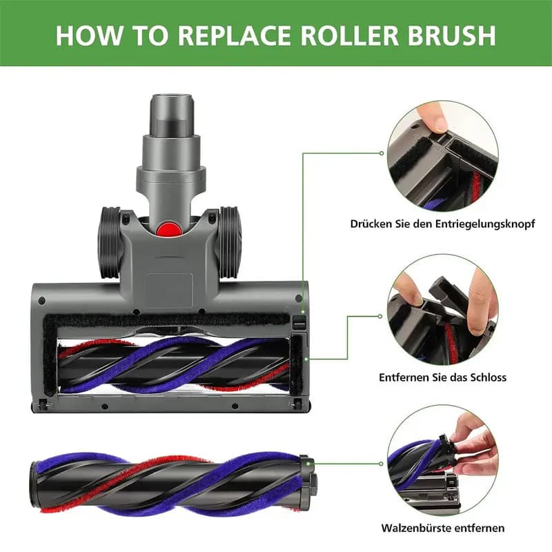Tête de brosse à rouleau de remplacement pour aspirateur sans fil Dyson V7 V8 V10 V11 V15, tête mote