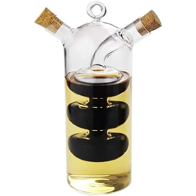 Sauce huile vinaigre bouteille en verre condiments assaisonnement scellé cuisine bouteilles de range
