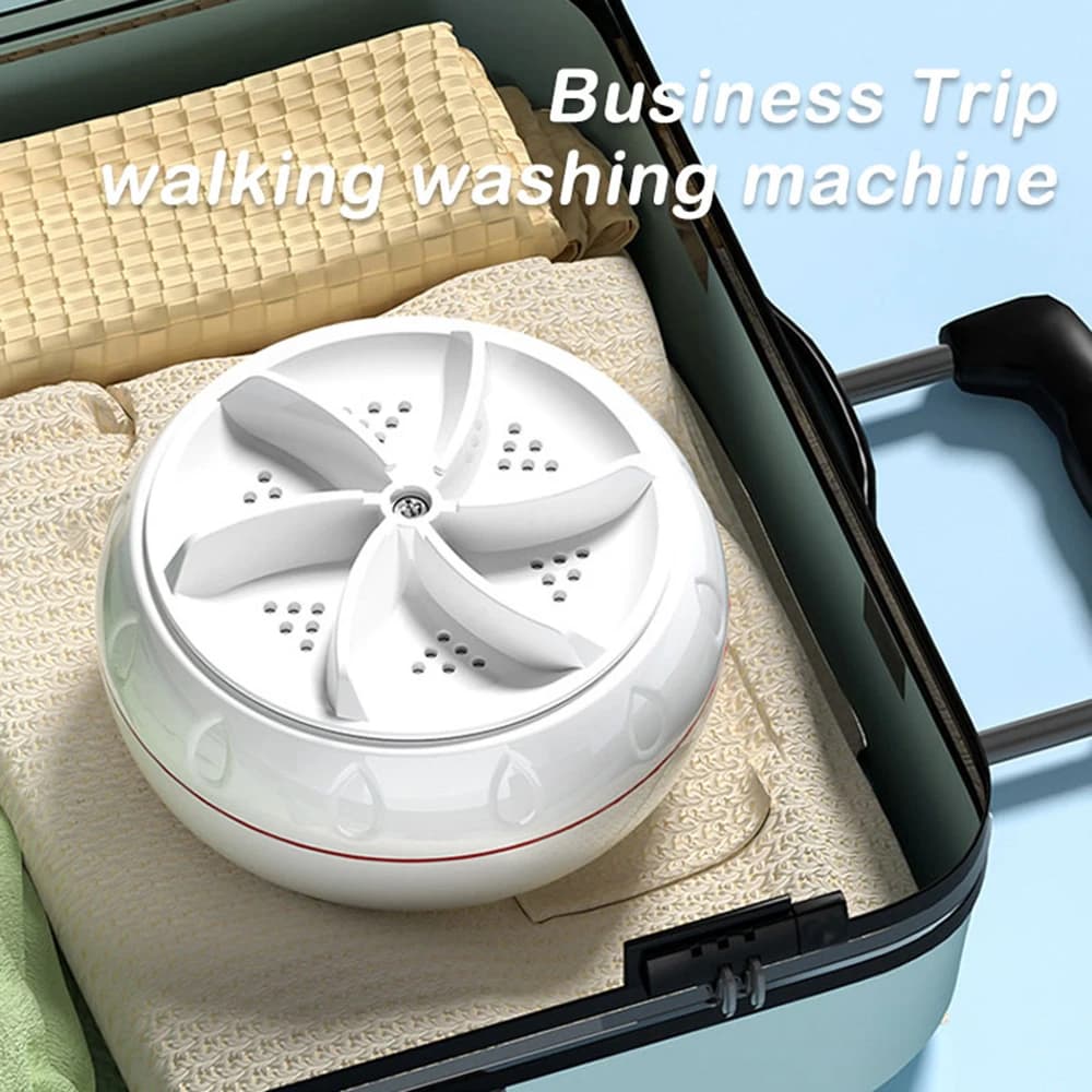 Machine à laver Turbo Portable 60W, Mini laveuse ultrasonique haute puissance pour vêtements de bébé
