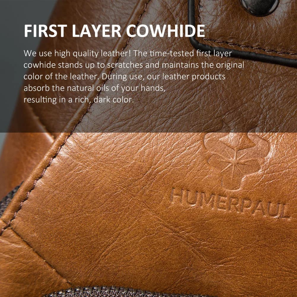 HUMERPAUL-Sac de poitrine USB pour homme, 100% cuir véritable, sacs à bandoulière initiés, sac de me