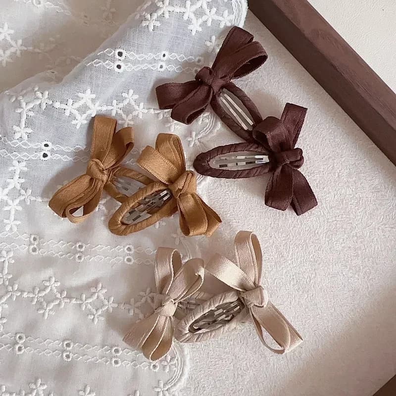 Pinces à cheveux pour bébé, nouvelle série de couleurs de feuilles d'automne et d'hiver, nœud de cei