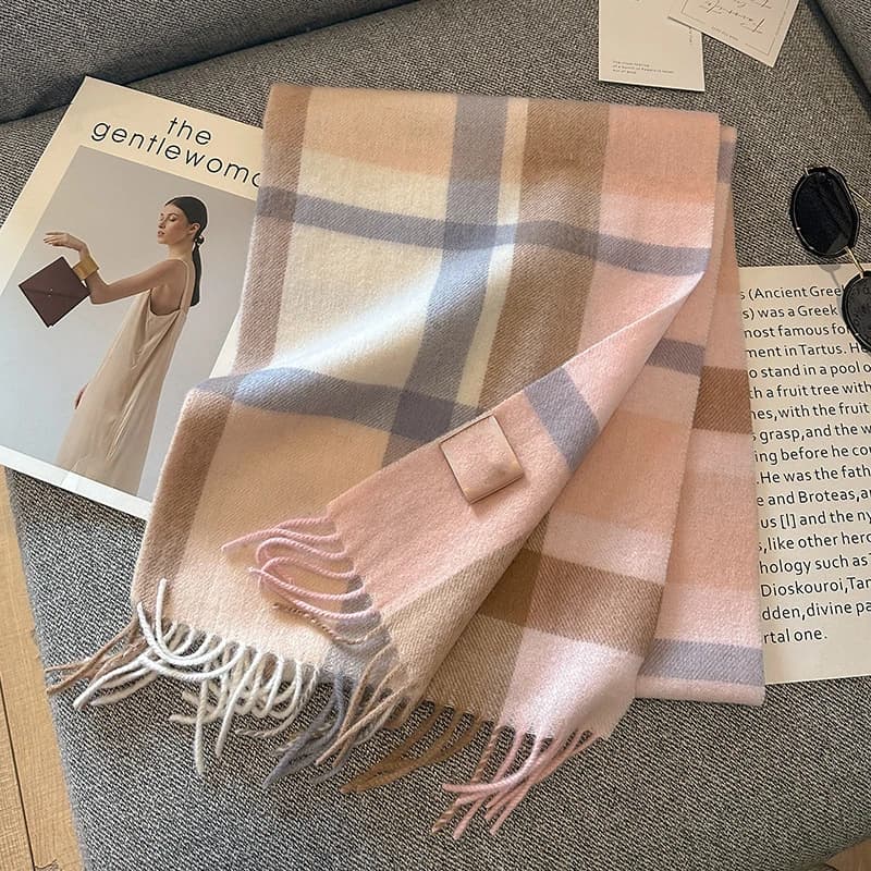 100% laine hiver écharpe pour femmes longues chaudes cachemire foulards Hijab solide dame châle enve