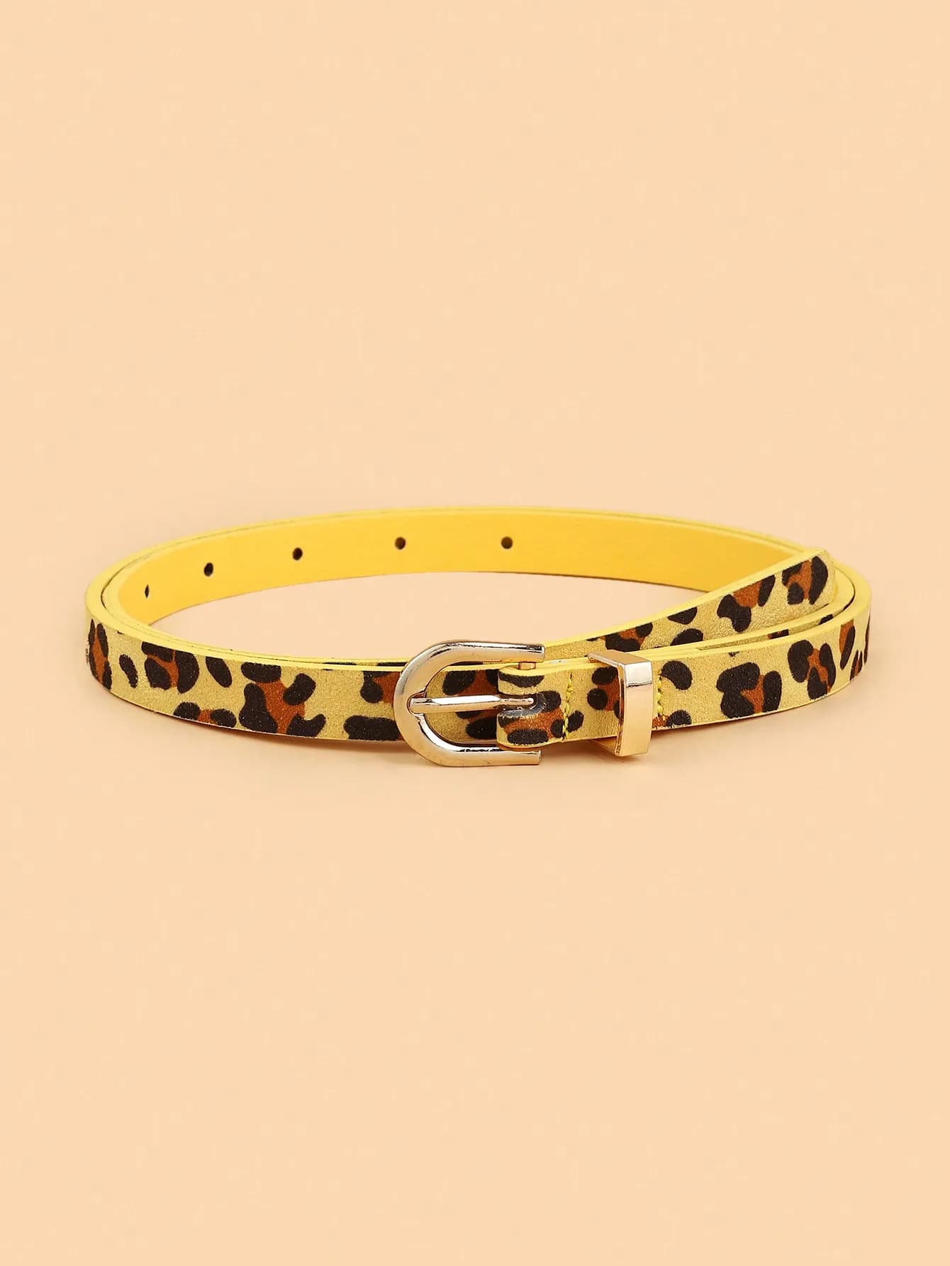 Boho Style PU ceinture imprimé léopard mince ceinture femmes robe Slim Fit femmes robe ceinture pers