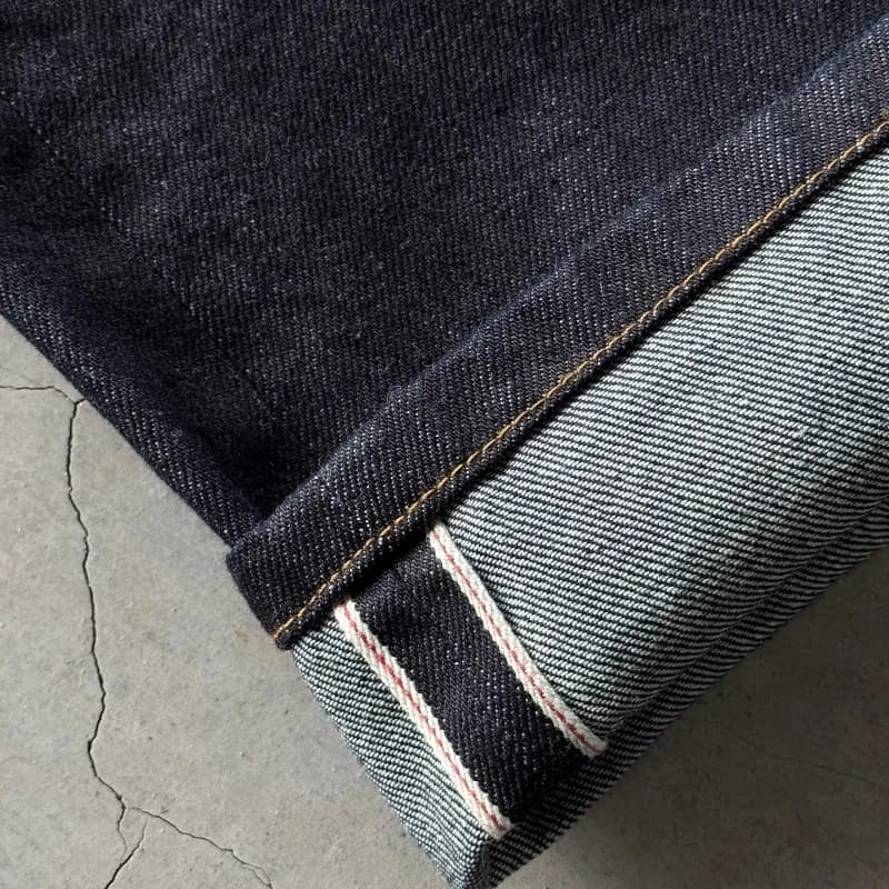 Y2K Baggy jeans fleur de cerisier lisière broderie Denim pantalon hommes femmes denim tissu américai