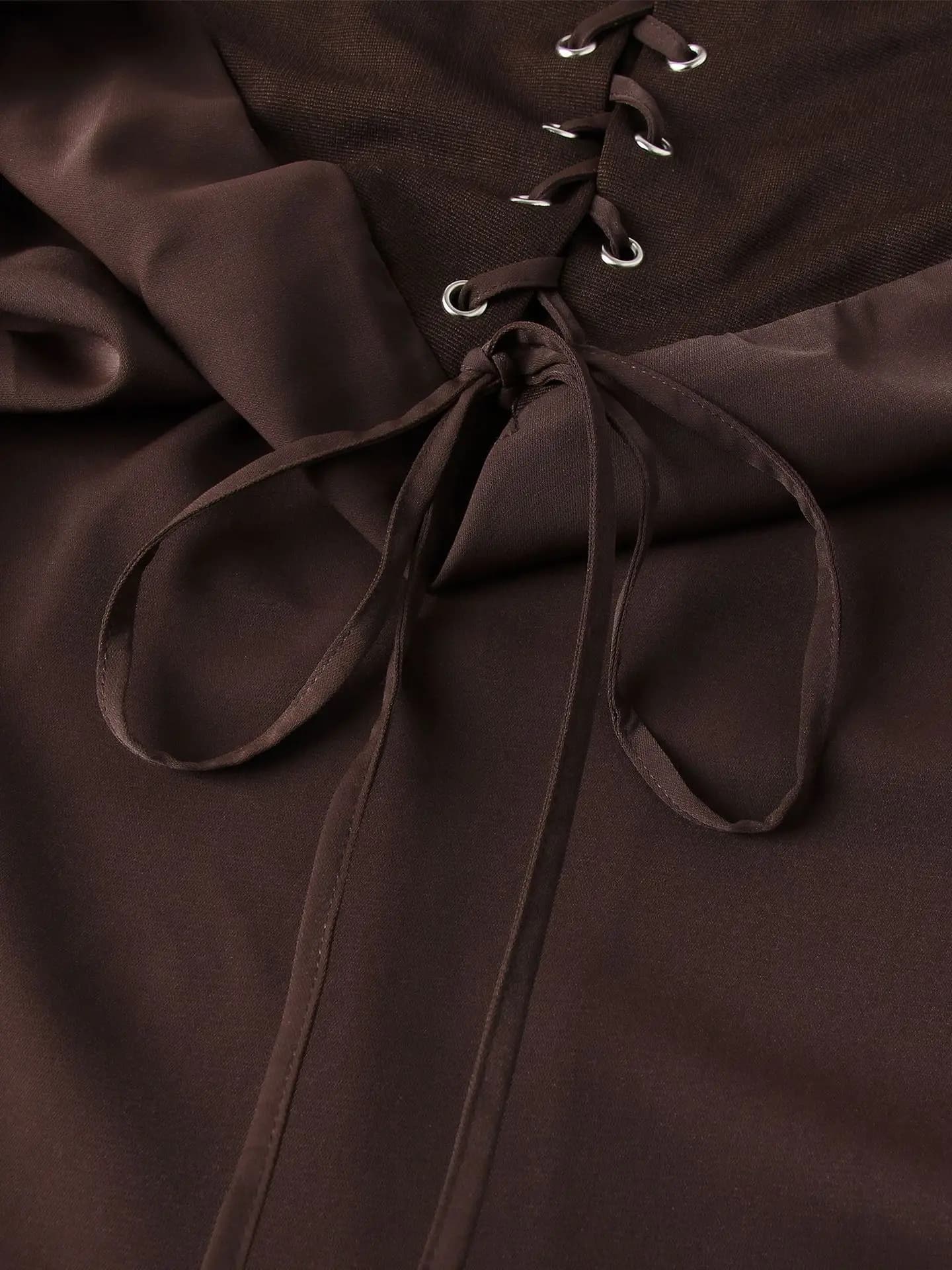 Suninheart Robe longue en satin sexy d'été, décolleté en cœur, robe de soirée ajustée plissée sans b