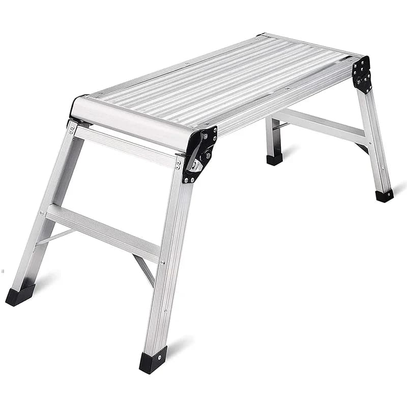 Banc de lavage de véhicule polyvalent, plateforme de travail en aluminium, échelle de tabouret de cl