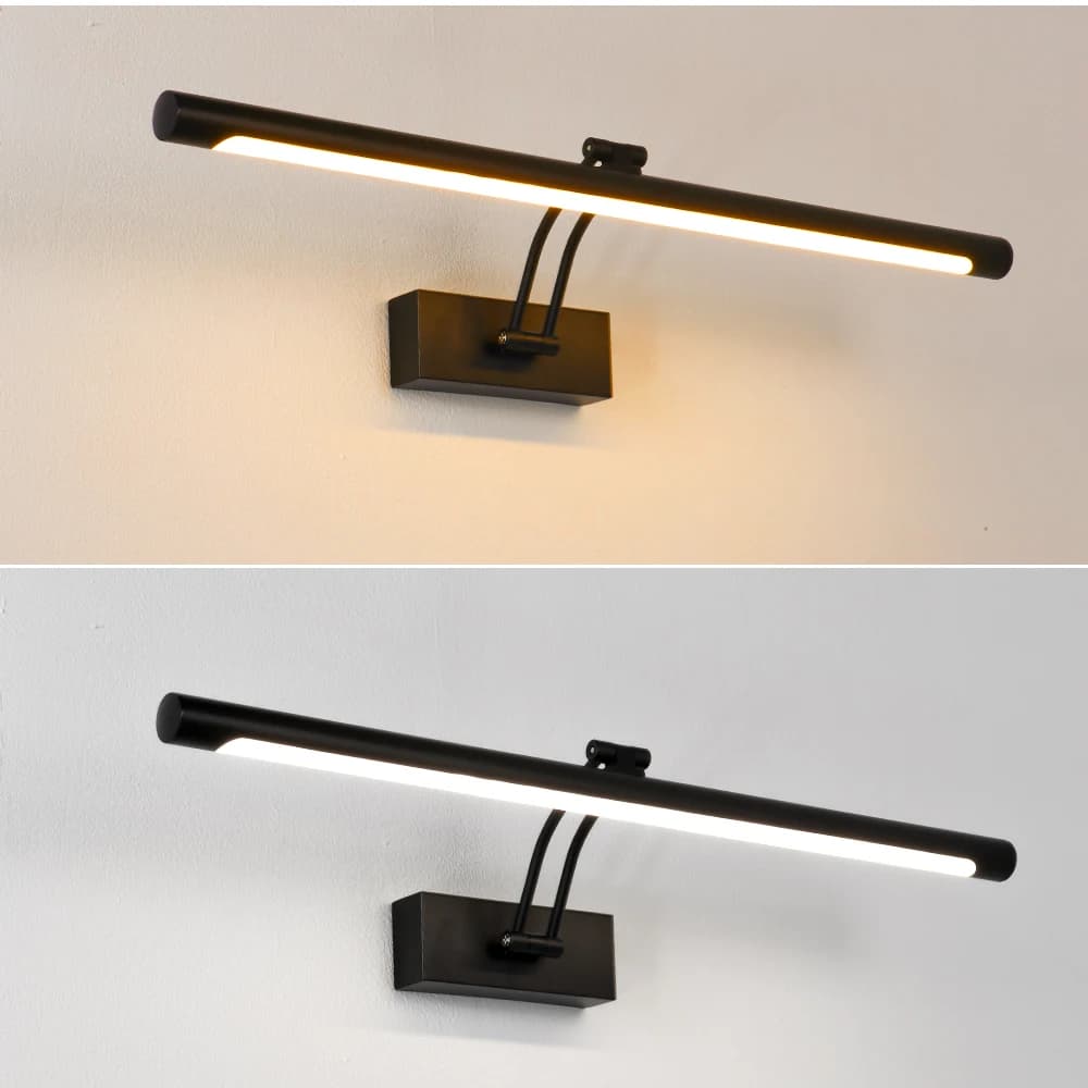 Applique Murale LED au Design Moderne, Disponible en Noir et Argent, Luminaire Décoratif d'Nik, 80/1