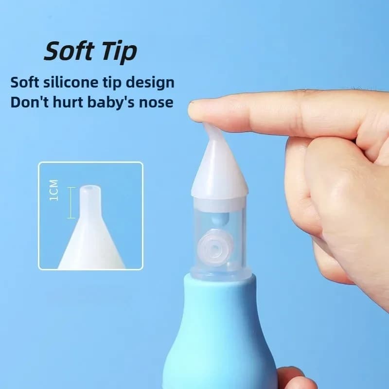 Aspirateur Nasal en Silicone pour bébé, pompe d'aspiration, nettoyeur de nez pour nourrissons, dispo