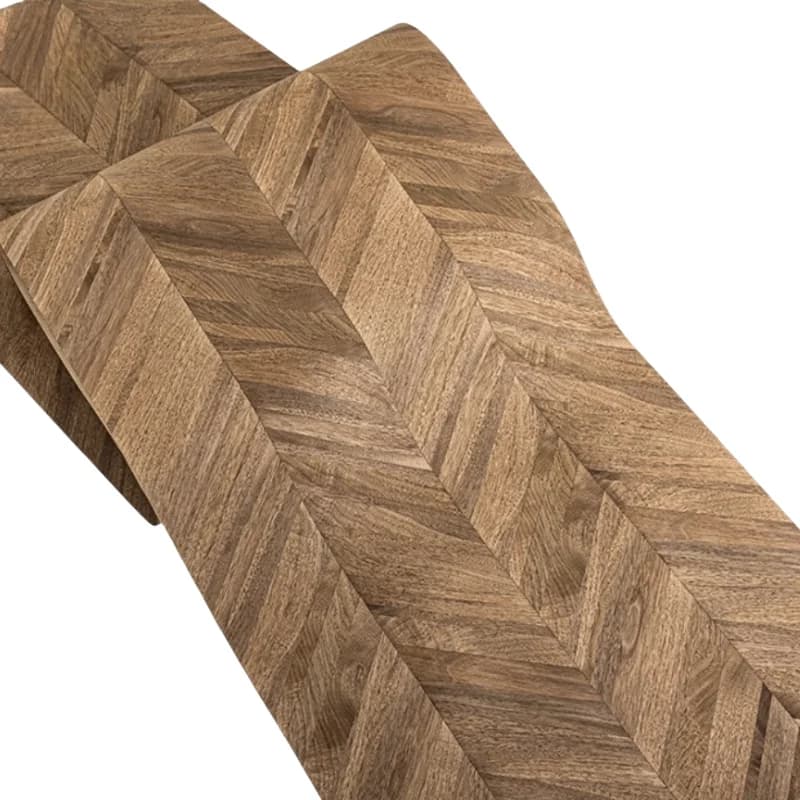 Placage en bois de noyer naturel, motif à chevrons, pour la fabrication de meubles personnalisés, pa