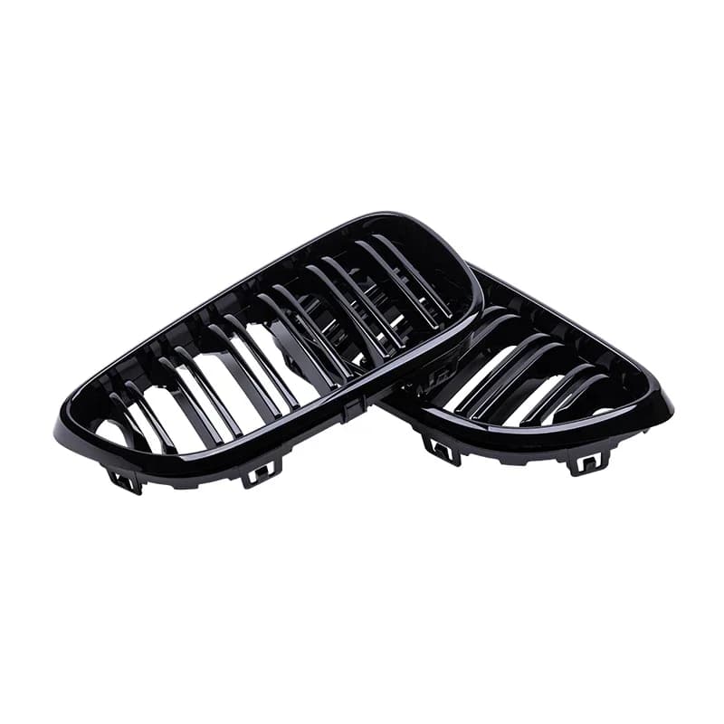 Pulleco-Grilles de pare-chocs avant de voiture pour BMW, grille de course rénale, double lamelle, no