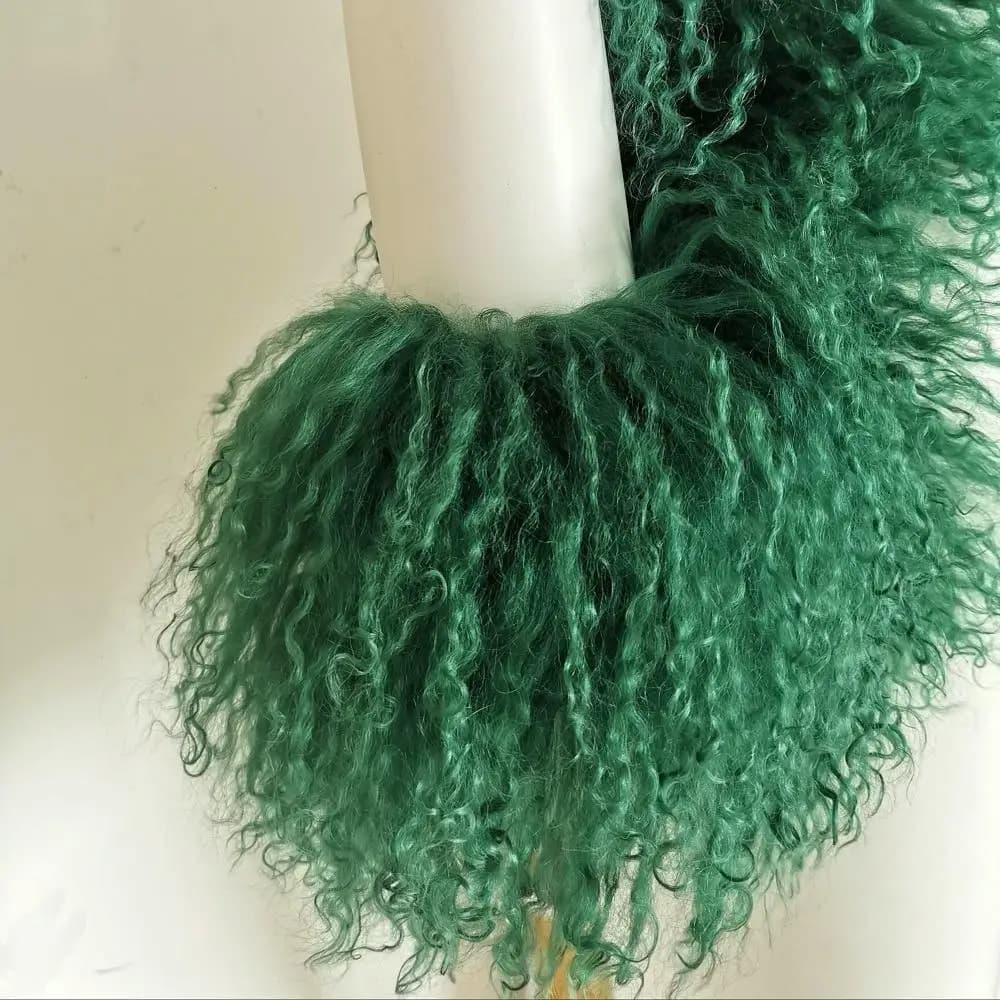 Manchettes en fourrure de mouton de Mongolie véritable détachables pour femmes, bracelet de poignet,