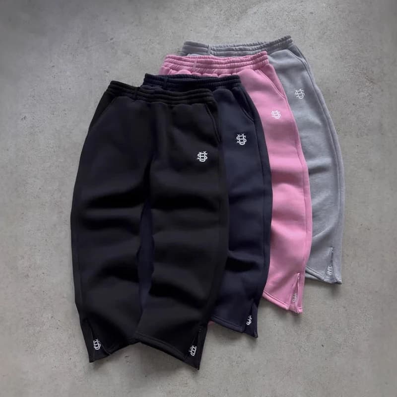Pantalon de survêtement avec cordon de serrage et fermeture éclair, couleur unie, décontracté, Hip-H