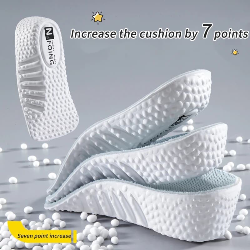 Semelles intérieures pour augmenter la hauteur hommes femmes chaussures pieds plats soutien de la vo