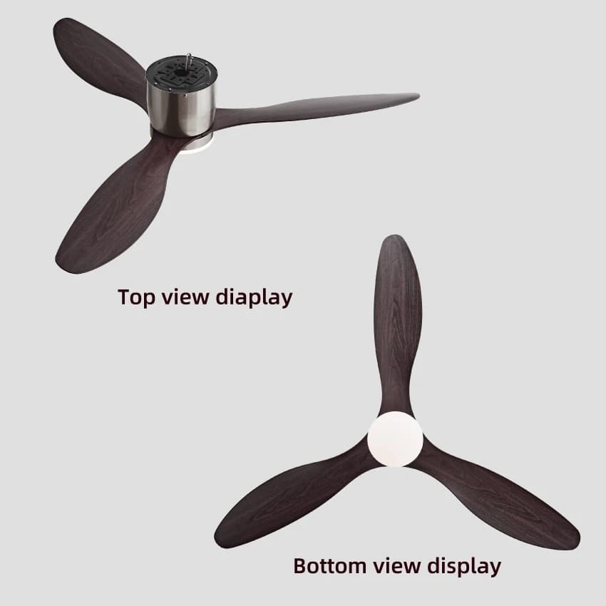 FUMANJIA Ventilateur de plafond CC ultra fin avec télécommande – Silencieux à 6 vitesses, 3 pales AB