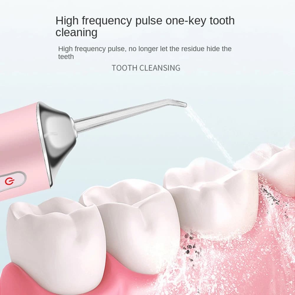 Irrigateur dentaire Portable, Jet dentaire, Rechargeable par USB, cure-dents, 4 embouts, machine à l
