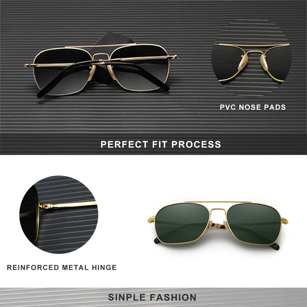 KINGSEVEN nouvelles lunettes de soleil polarisées classiques pour hommes femmes mode carré alliage F