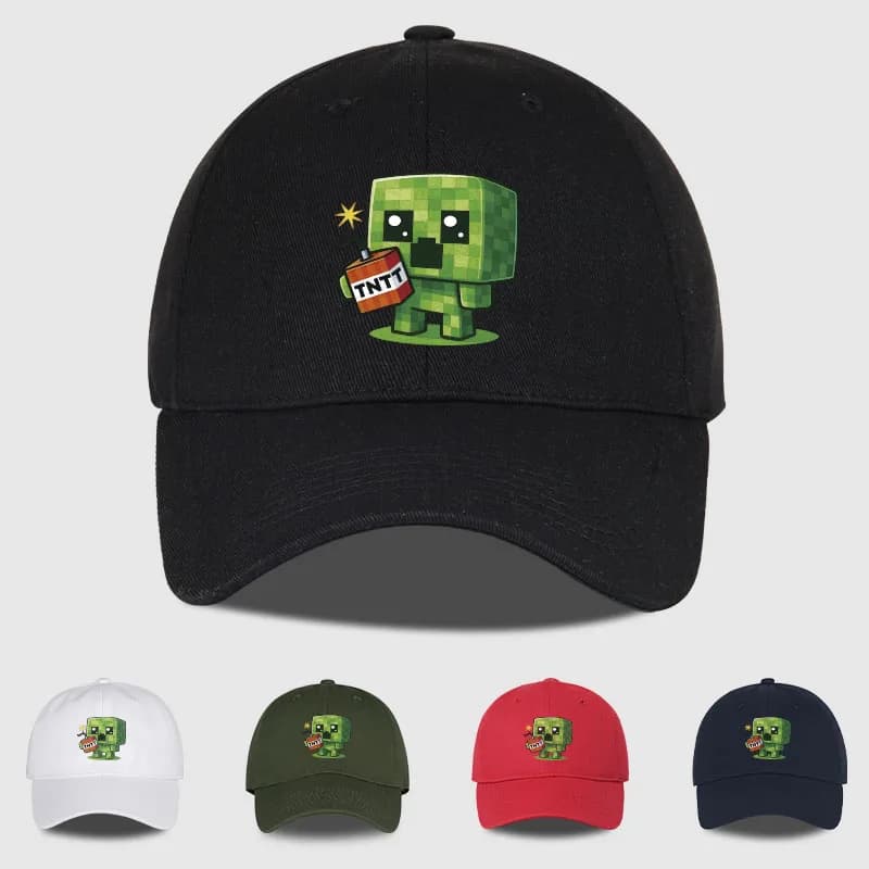 Casquette de baseball à motif Creeper |   Casquette Hip-Hop unisexe, légère et ajustée, idéale pour 