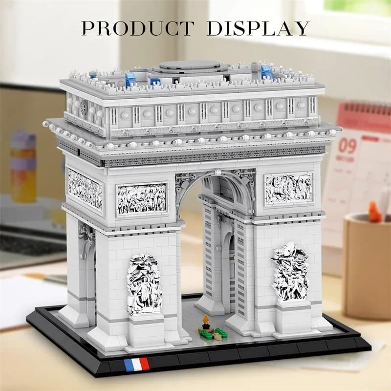 Décennie s de construction de modèle de Triomphe pour enfants, briques de construction de point de r